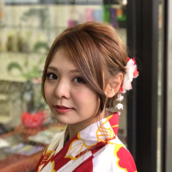 ふわふわ編み込みアレンジ
