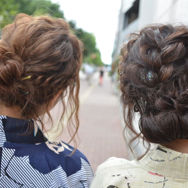 お友達と一緒に浴衣~❤夏の思い出に!