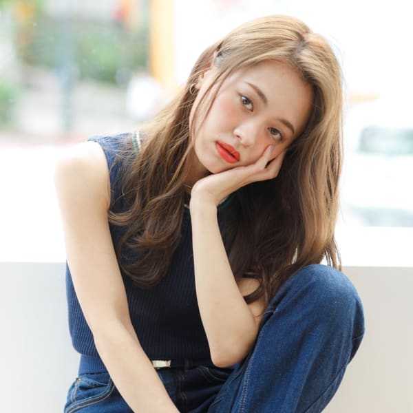 ロングxハニーヘア