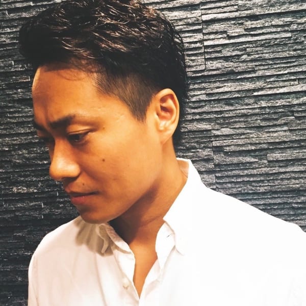 ワイルドバックスタイル<理容室ジェル