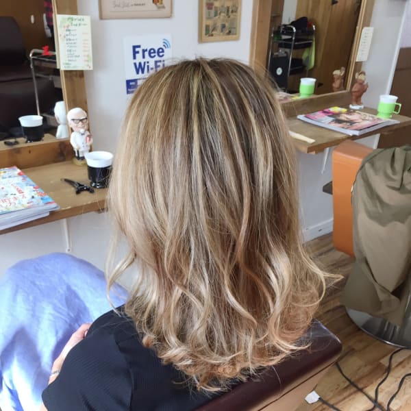 ハイライト×パールベージュ