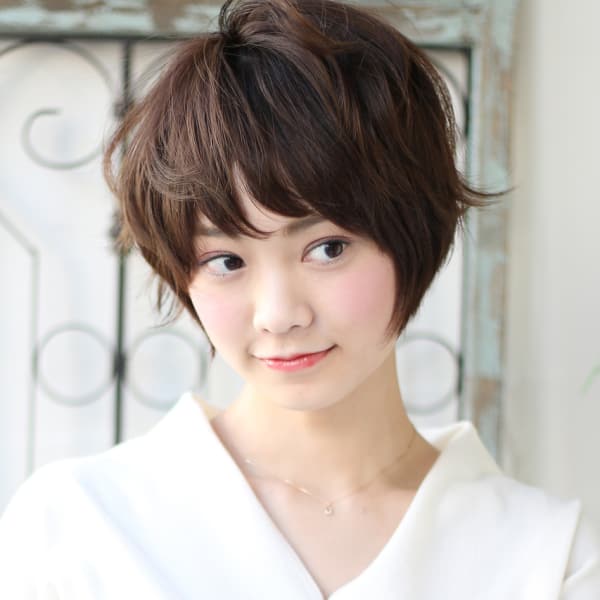 ショート×アッシュブラウン