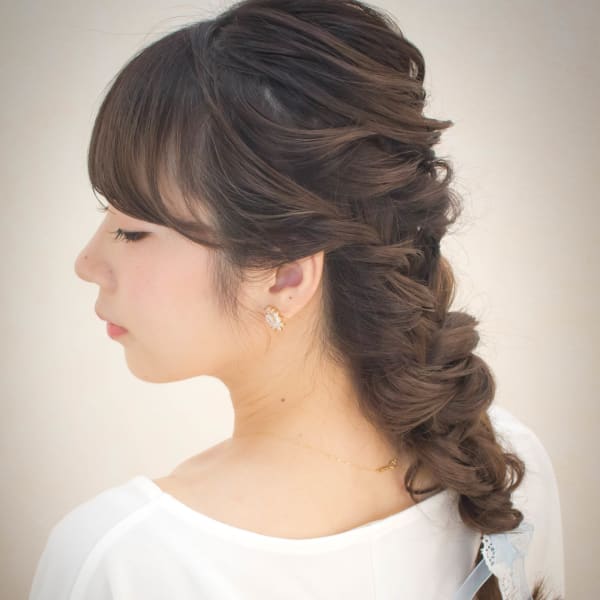 お出かけクラシカルアレンジ☆結婚式&二次会アップスタイル♪