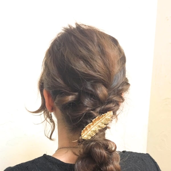 編み込みアレンジ☆