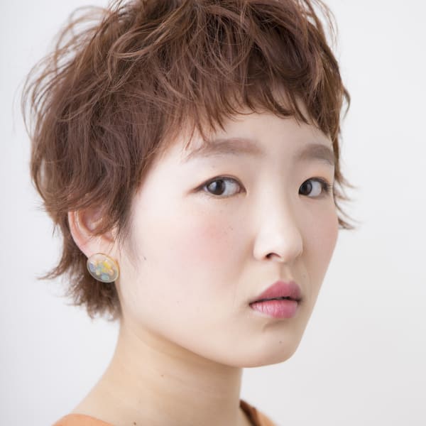 スプリングショートパーマ