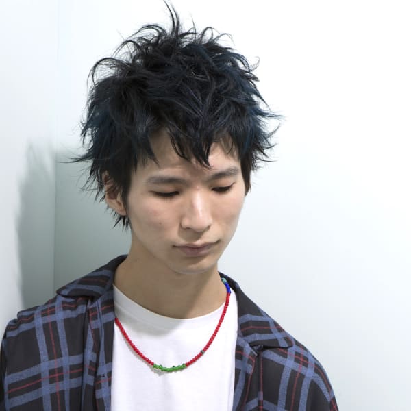 men's spiky short　|feel