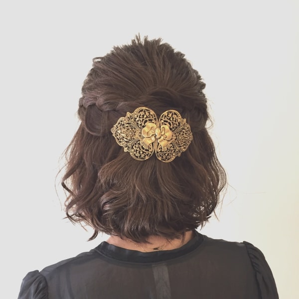 ボブ☆ハーフアップ 