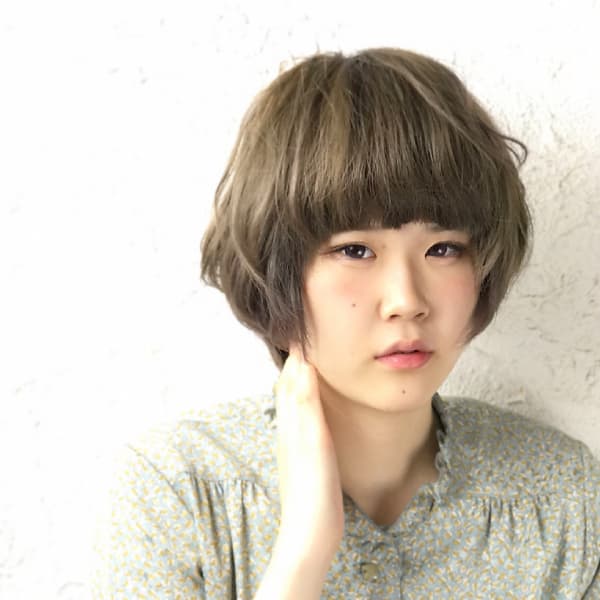 透けふわショートボブ