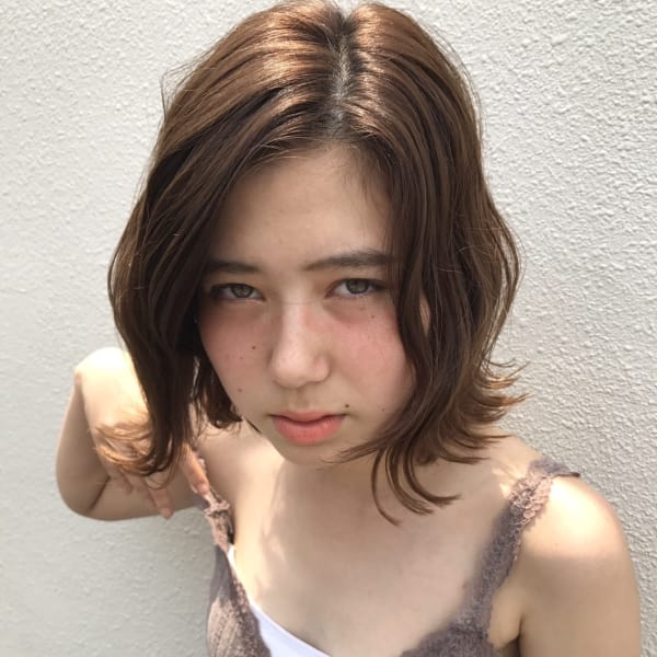 【TERACE立川】 外国人風無造作カット×束感ロブ