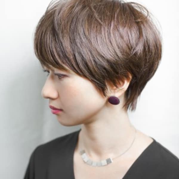 大人かわいいマッシュ風ショート 犬塚優介【neaf 六本木】