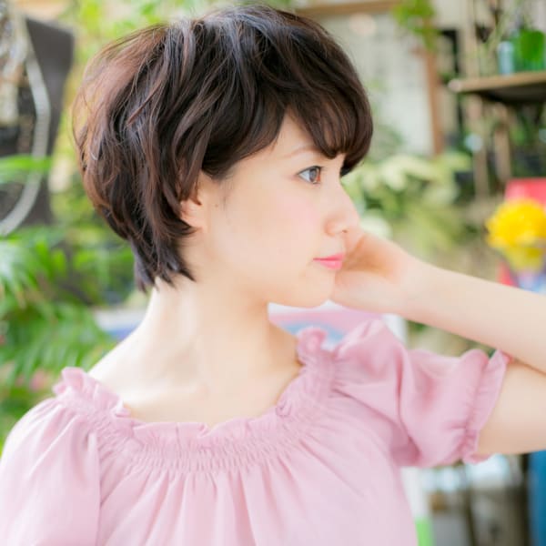 やわらかカール◎アシンメトリーショート