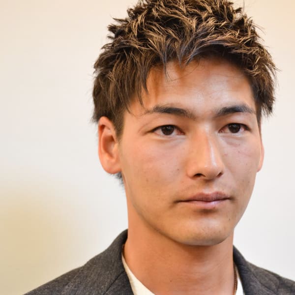 束感ツーブロック