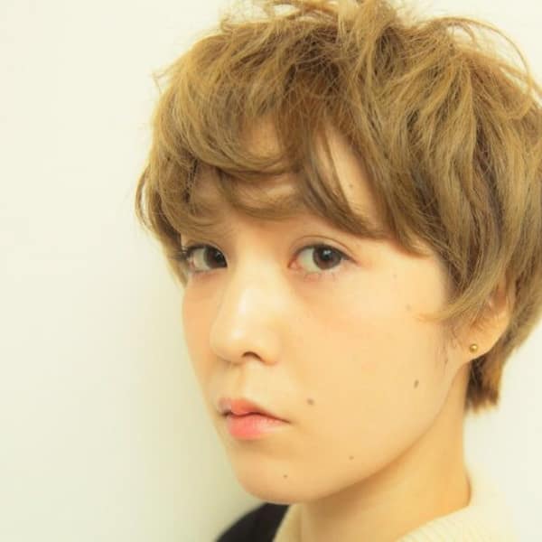 カーリーマッシュルームショート