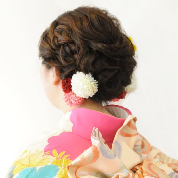 　振袖着付け＋ヘアセット