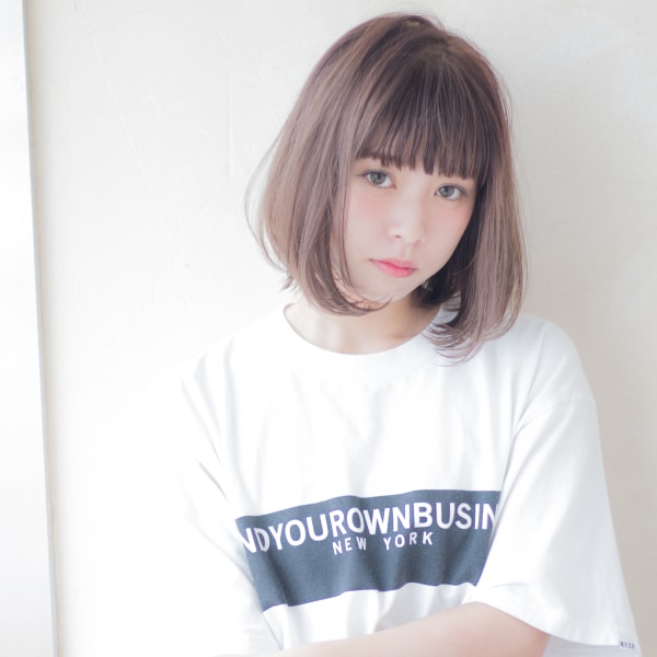 ワンカールストレートパーマスタイル　AKI-203