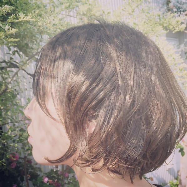 ショートボブ×アディクシーカラー×パーマ|oui oui hair make et cetera