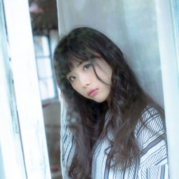 ダークアッシュ×ゆったりロング