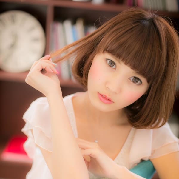 厚めバングがCUTE☆ふんわり☆ワンカールボブ