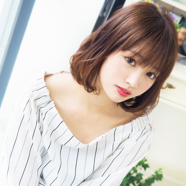 モテナチュラル可愛い~フェミニンボブ