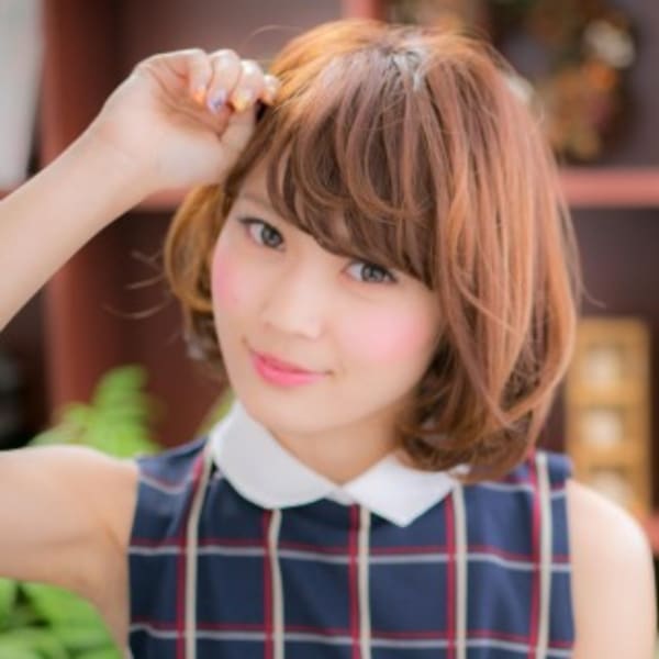遊ぶ毛先が可愛い♪大人sweetボブ
