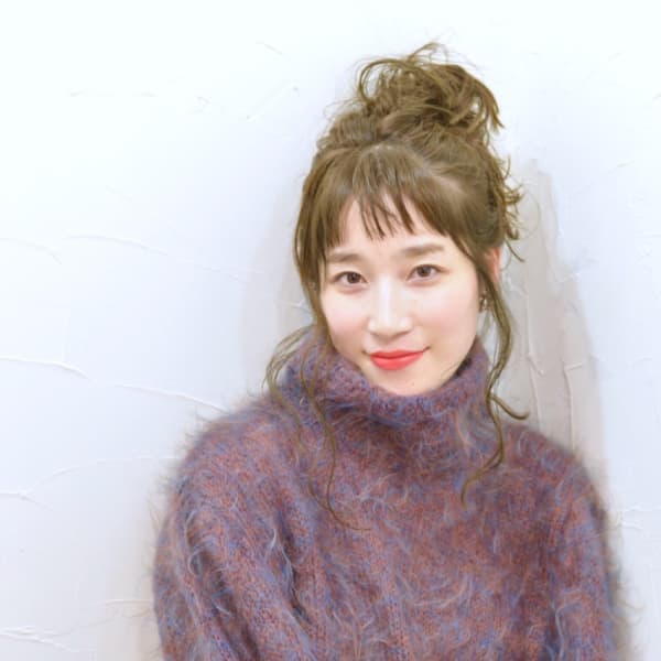 おしゃれマットベージュ☆無造作アップスタイル