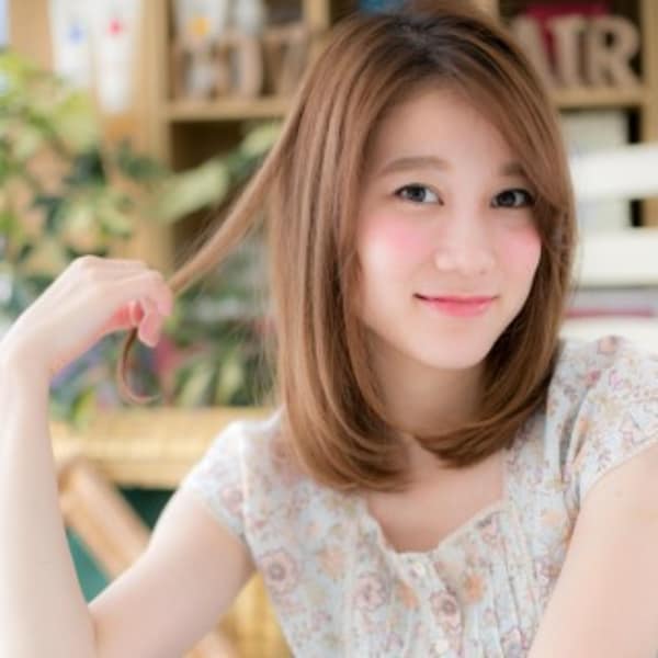 大人かわいい★小顔ナチュラルミディ