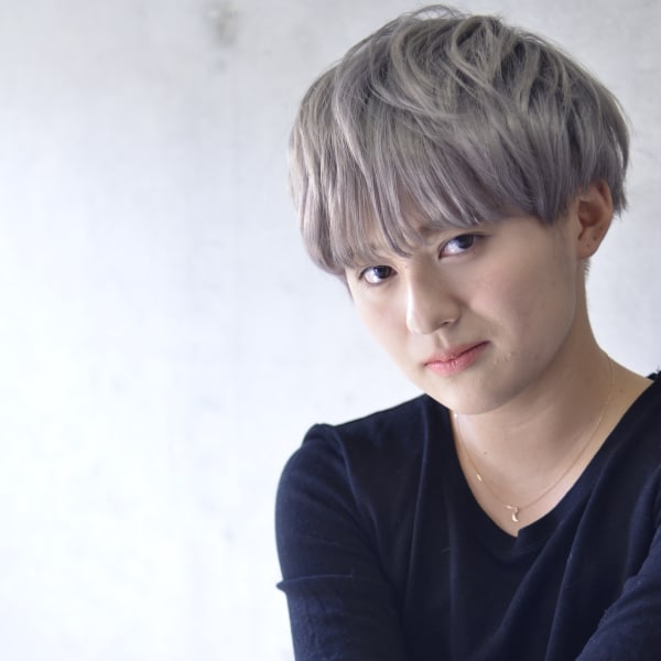 ☆ジェンダーレスマッシュショート*ラベンダーグレー☆【coi