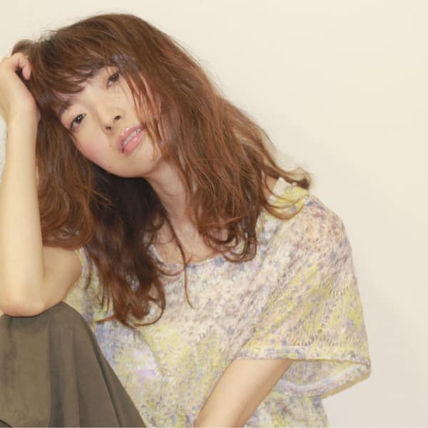 束感がかわいい♪ふわゆれ♪ロングパーマスタイル