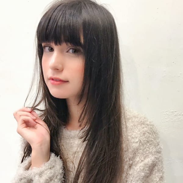 ナチュラルストレートフォギーベージュ