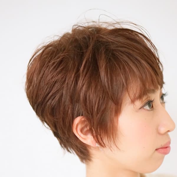 マニッシュショート ローズピンク