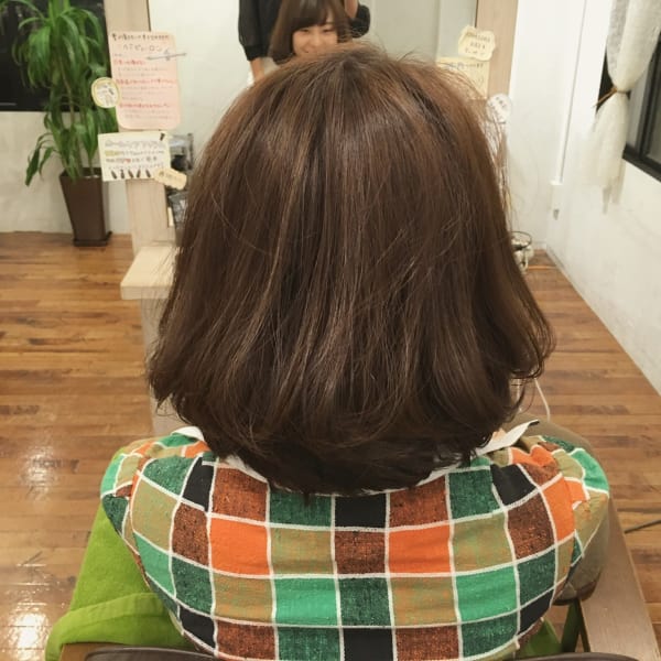 ふんわりワンカールボブ