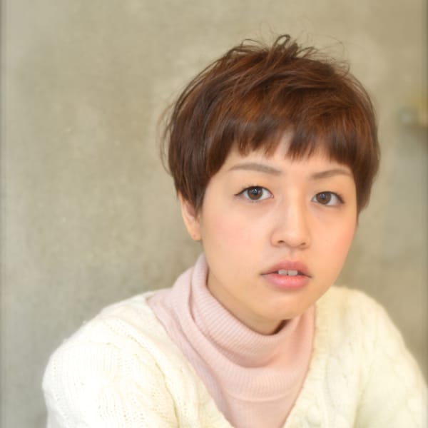 クセ毛風ナチュラルショート
