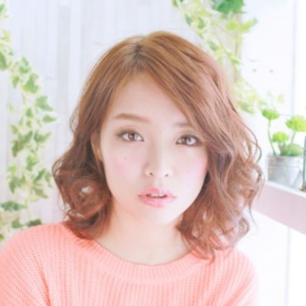 ミックスカールのモテ髪スタイル