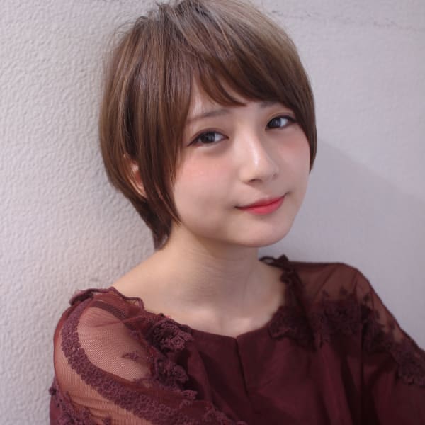 艶カラーで大人ひし形ショート　M７