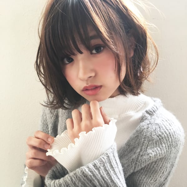 大人女性人気!小顔愛されフェミニンパーマ