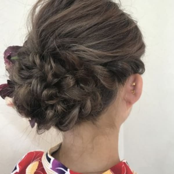 ルーズなヘアセット