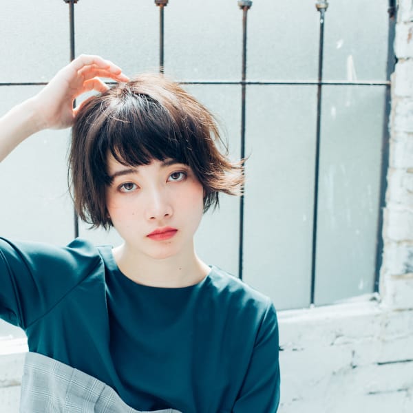 ［くせ毛風］☆暗めの外ハネカーキブラウン　【SURE 自由が|SURE-jiyugaoka-