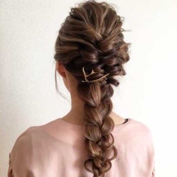 編みおろしアレンジ