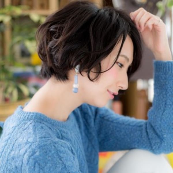 COVER HAIRで叶う*横顔美人…黒髪前下がりボブ