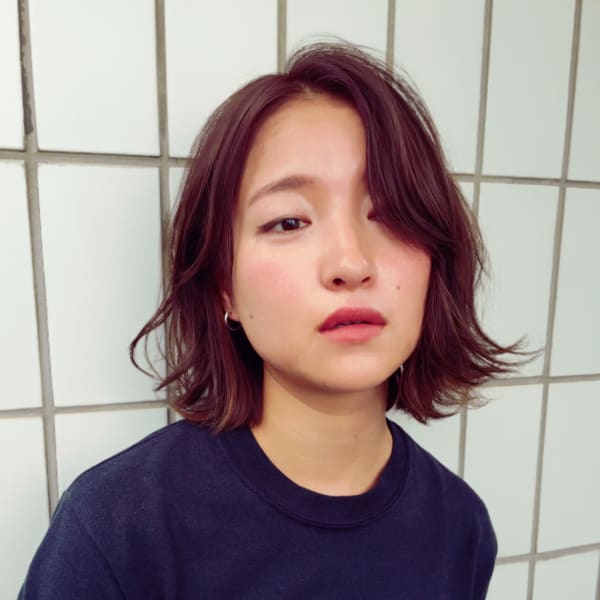 《明治神宮前隠れ家サロンLyon》大人カジュアルボブ