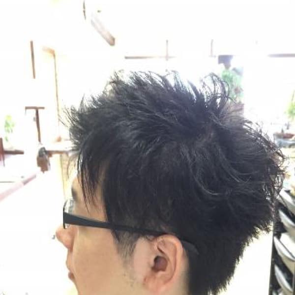 アップバンクパーマスタイル