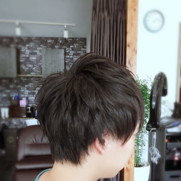 ２ブロックマッシュショート