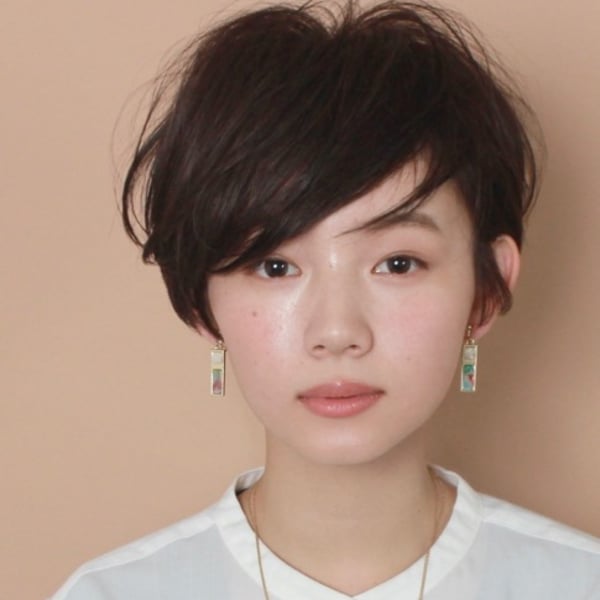 オススメ順 レイヤー 黒髪 ショートの髪型 ヘアスタイル 楽天ビューティ