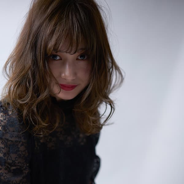 【イルミナカラー】大人かわいいとろみワンカール|es 西梅田