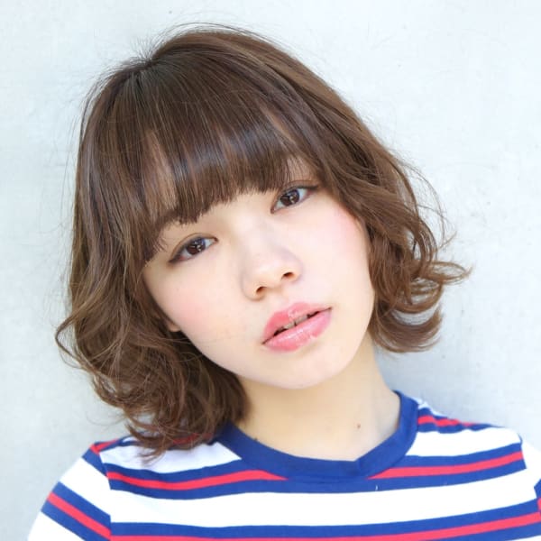 やわらかパーマスタイル