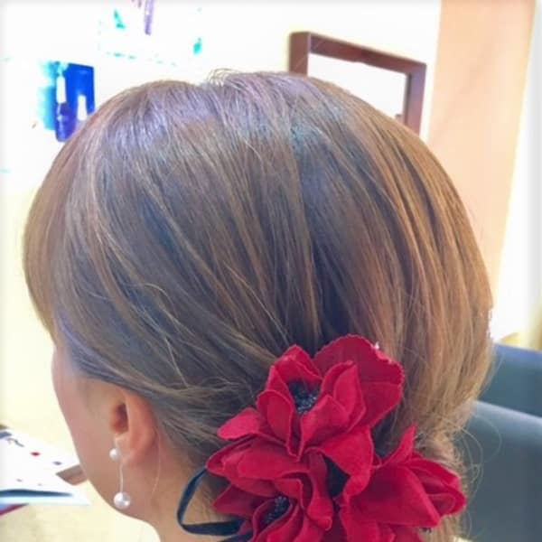 花飾り アップスタイル