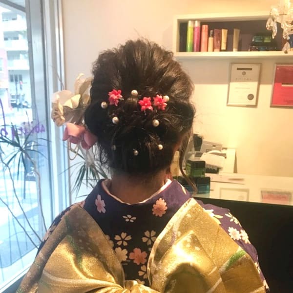 蒲田abilityhair 成人式キュートアップスタイル