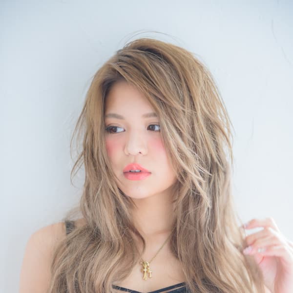 外国人風3Dハイライトグラデーションカラー