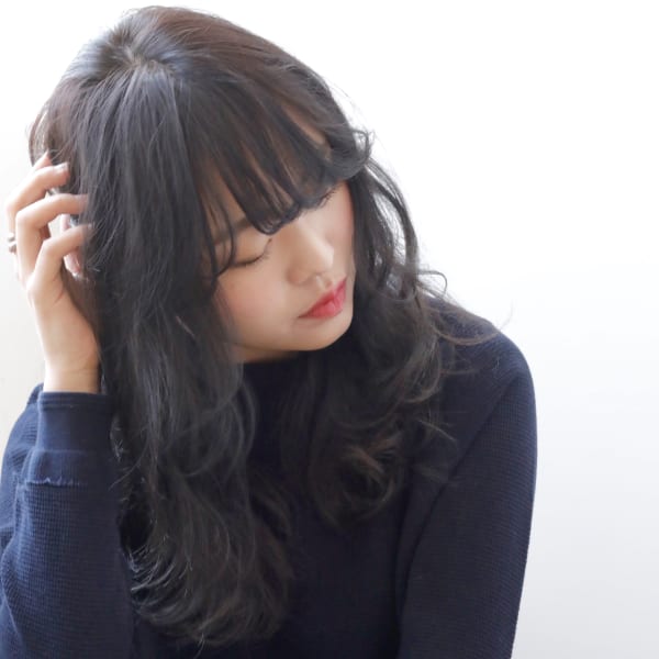 抜け感ロングウェーブ