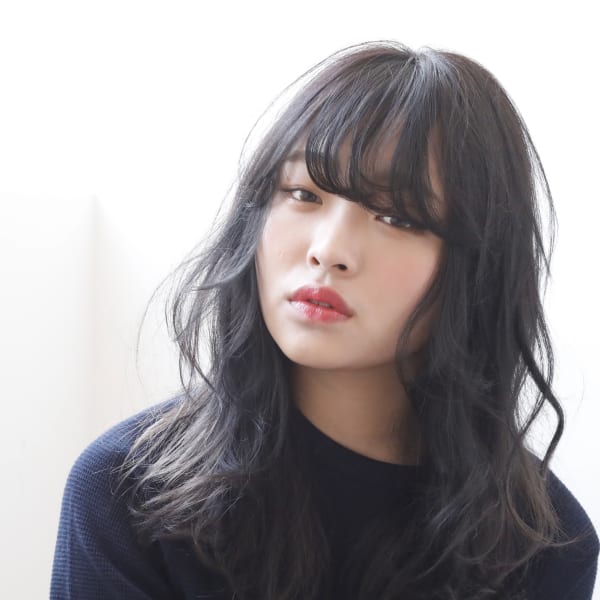 抜け感ロングウェーブ